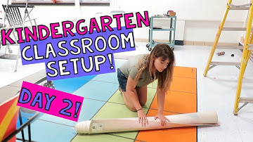 Classroom Setup Day 2 | Kindergarten Classroom Setup 2023 | Teacher Vlog | Returning to Teaching