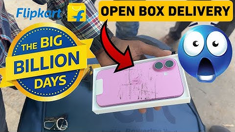 iPhone 16 open box delivery from Flipkart big billion days sale