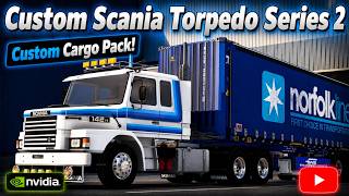 *Scania Torpedo Series 2* Container Hauled Aalborg to Aarhus *SCS/TAA Graphics Combo* 1.59 ETS2 4K