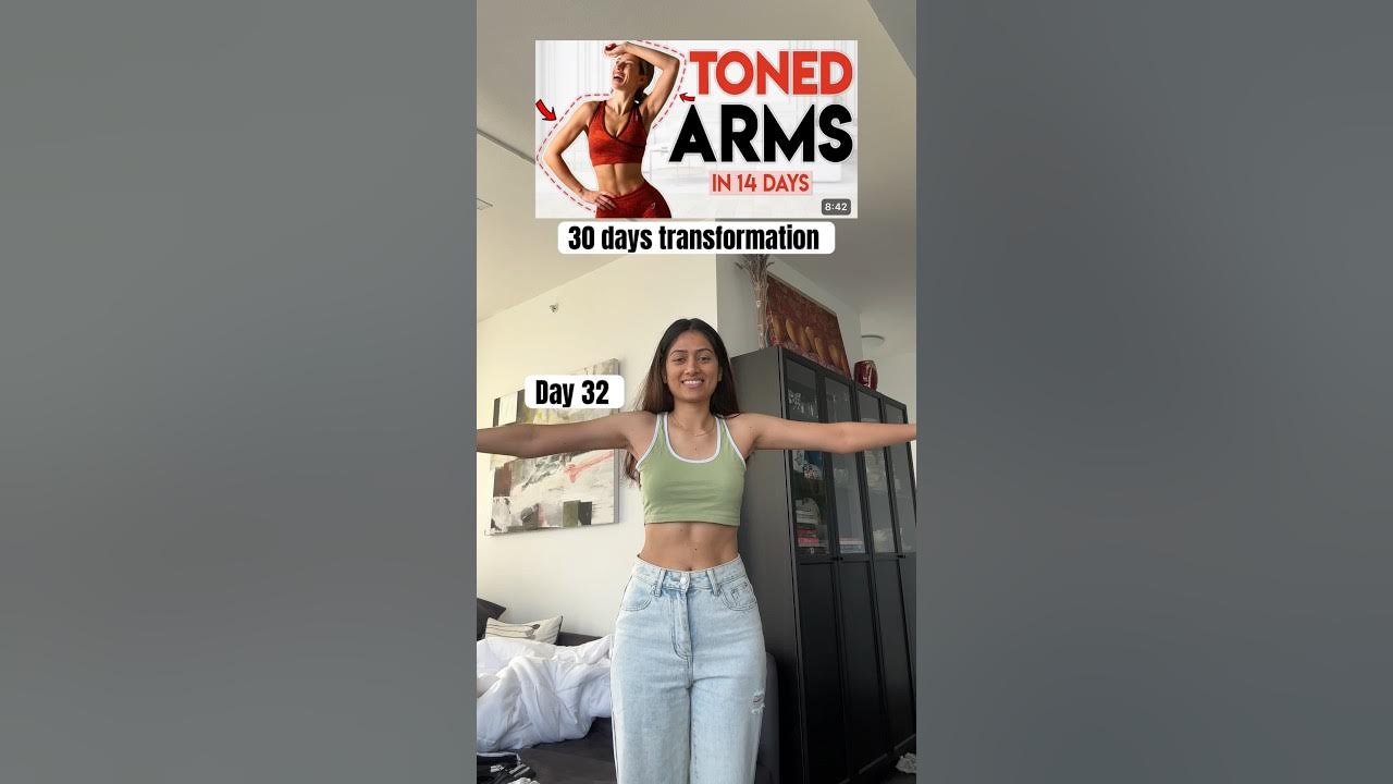 30 days transformation of Lilly Sabri Toned arms workout armsworkout 