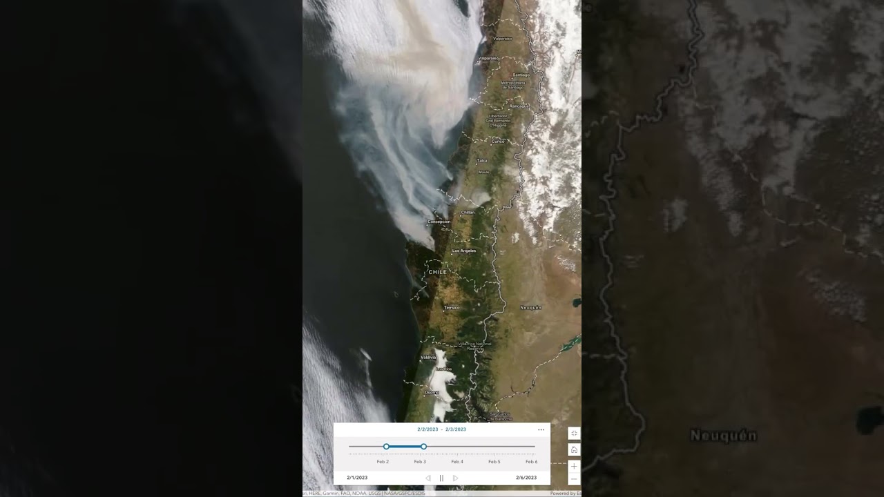 Active Wildfires in South-central Chile Burned Nearly 300,000 Hectares - ESRI