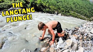 Swimming in the Langtang River | Rural Nepal Local Family | Langtang Valley Trek Nepal| Day 5&6