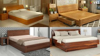 Modern Wooden Bed Design | Double King Size Storage Bed Design | Master Bedroom Furniture