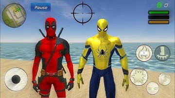 Süper Kahraman Örümcek Adam Oyunu - Super Spider Rope Hero Gangstar Vegas #3 - Android Gameplay