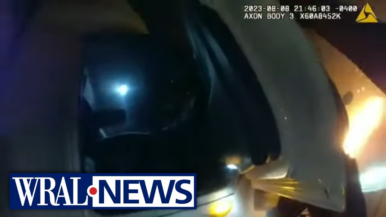 CAM: Police Officer Saves Truck Driver From Burning Cab - YouTube