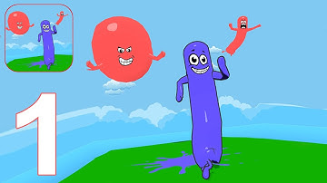 Falling Sausage - Fun Race 3D Gameplay Walkthrough Part 1 (IOS/Android)