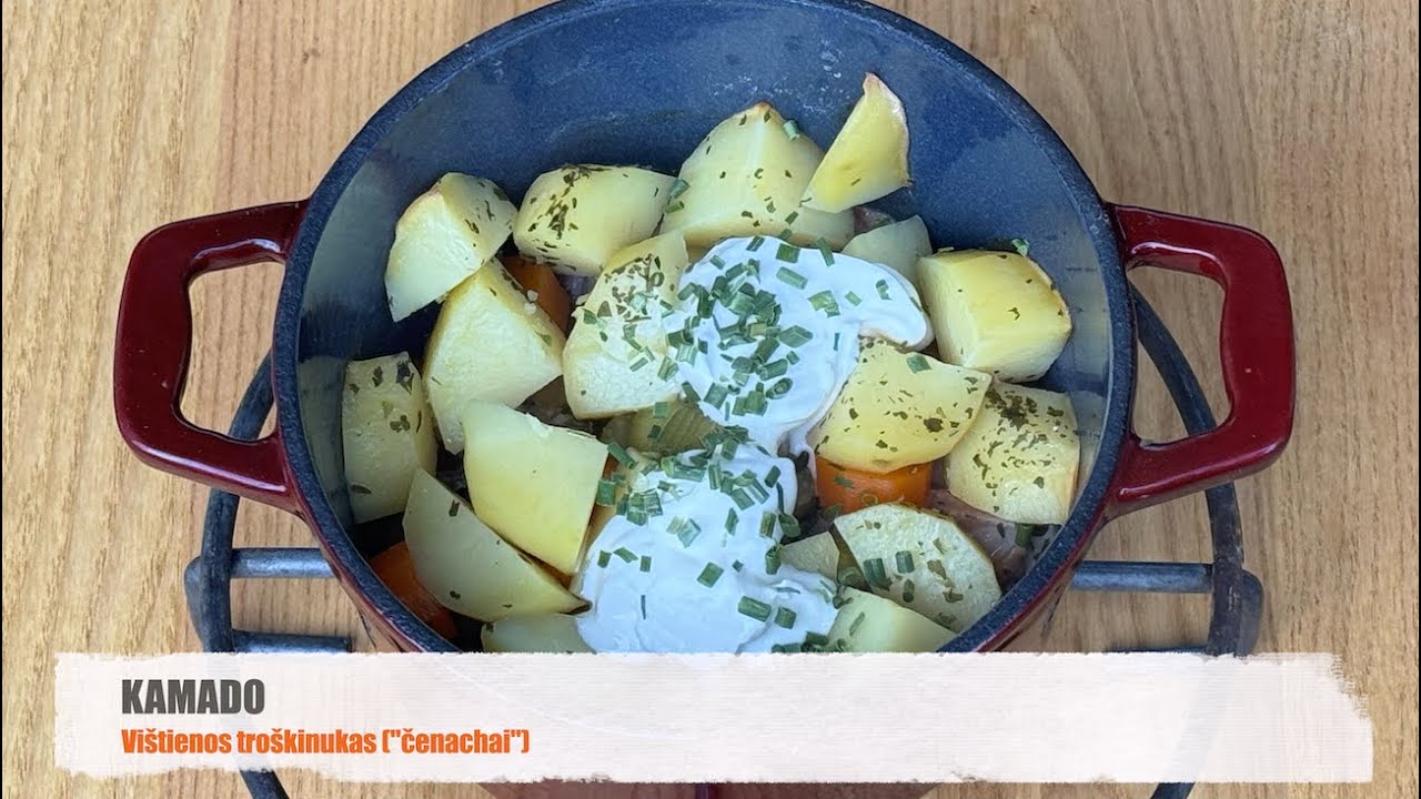 Kamado receptas: vištienos troškinukai ("čenachai")