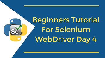 Beginners Tutorial For Selenium WebDriver Day 4