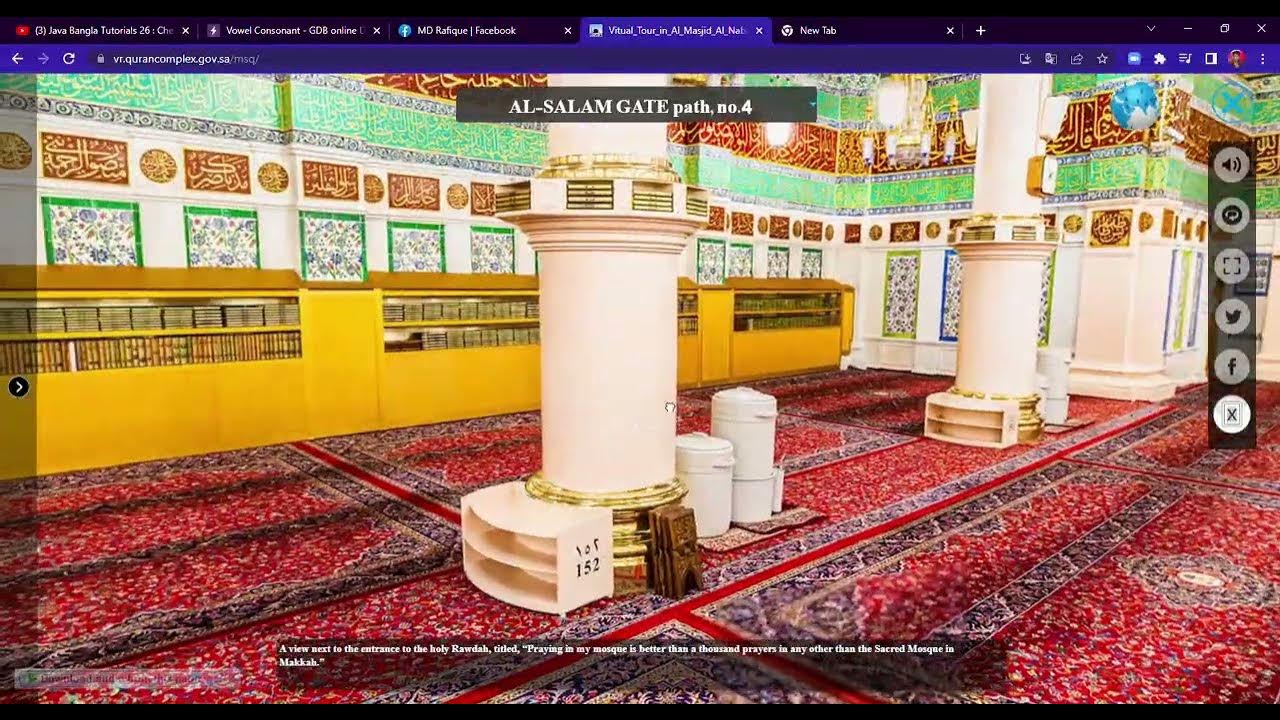 virtual tour in masjid nabawi