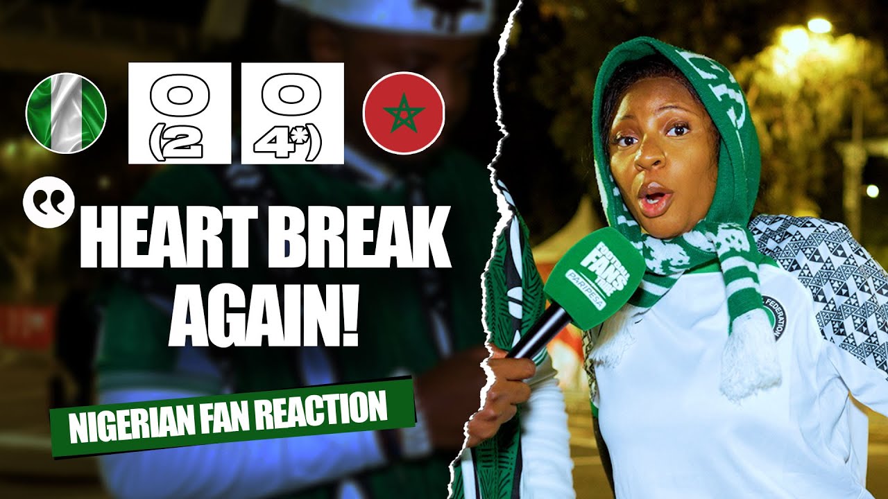 NIGERIA 0-0 MOROCCO (2- 4* Penalties) - ( Jenny - NIGERIAN FAN REACTION ) AFCON 2025