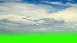 HD Green screen: Langit biru dan awan bergerak