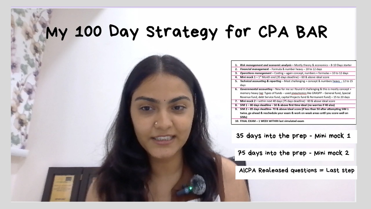 How I cleared US CPA BAR on my first try| Unit wise timeline per