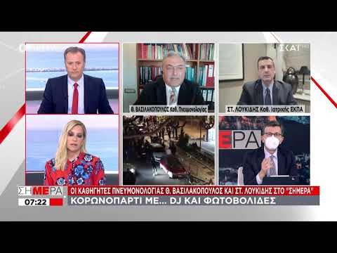 Βασιλακόπουλος: Τα κορωνοπάρτι μπορεί να κοστίσουν το Πάσχα | Σήμερα | 12/04/2021