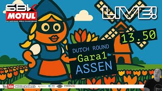 SUPERBIKE LIVE ASSEN Gara1 MISTERHELMET!