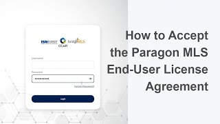 Celebrity How to accept the Paragon MLS End-User License Agreement Profile