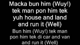 Video thumbnail of "Macka Diamond - Bun Him Lyrics"