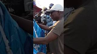 Bain de foule du président Patrice Talon à Ouidah. #bénin #PatriceTalon #Ouidah #culture #benin