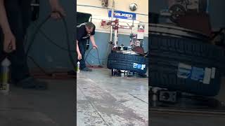 Tire says “Not today sir” #24x14 #fire #tires #tirestretch