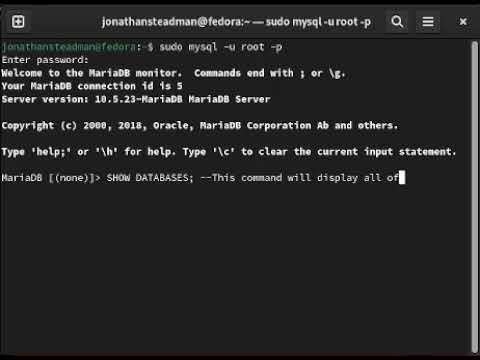 MariaDB - Single line comment and multiple lines comment.
