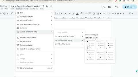 How to Use Bullets on Google Docs [TUTORIAL]