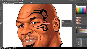 Mike Tyson  - Adobe Illustrator - Speed Art Process