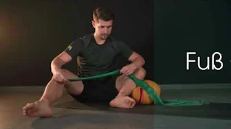Übung bei Knicksenk-Spreizfuß & Hallux-Valgus - "Fuß Gummizug"