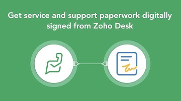 Zoho Sign for Zoho Desk - Get service-related paperwork signed from help desk