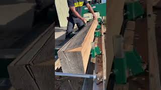Old beam on the sawmill #woodworking #woodwork #maker #maker #sawmill #bois #wood #woodworker #fun