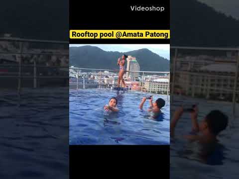 #Phuket #rooftop #pool sunset view only 12$ (400THB) #AmataPatong #Shorts