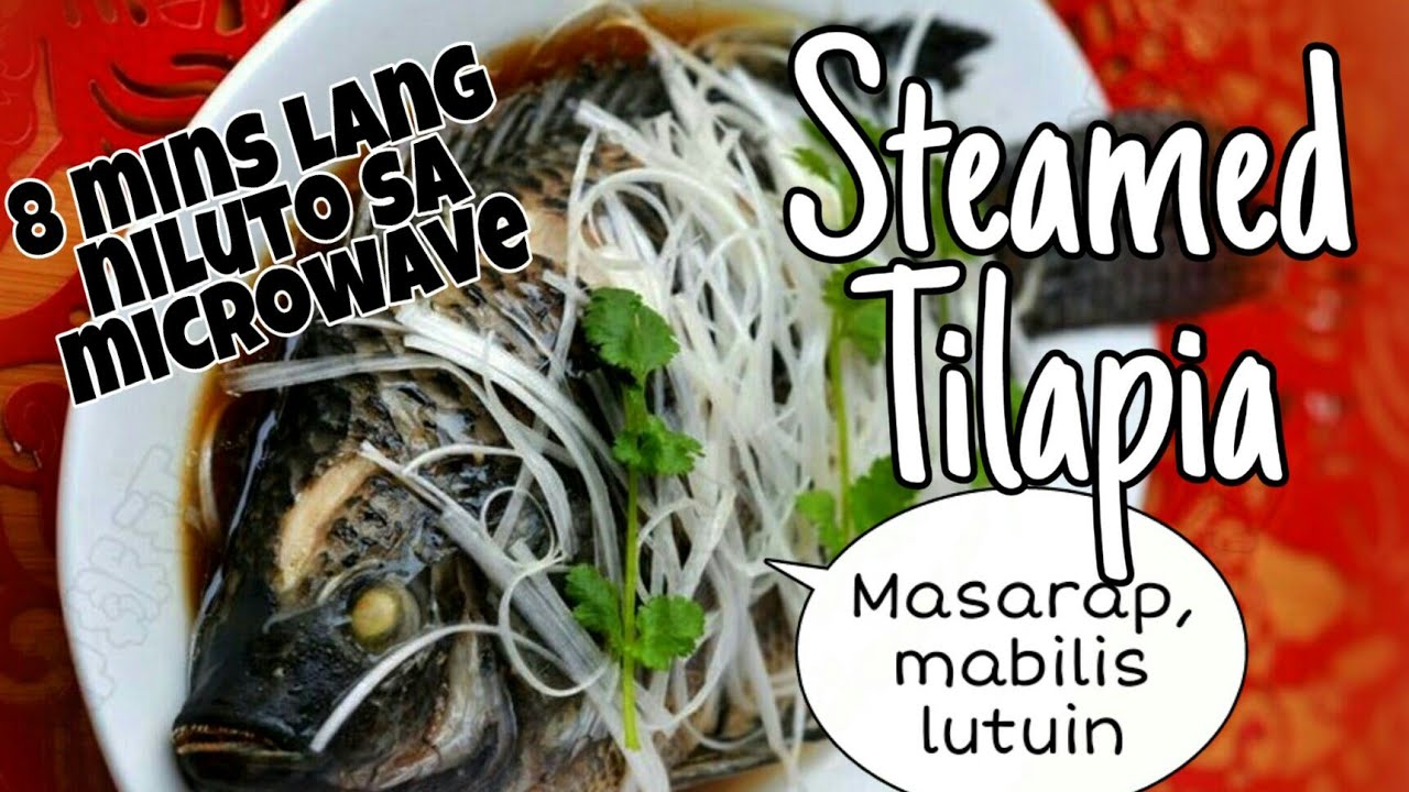 Steamed Tilapia in Microwave, so Quick it takes 8 minutes Only, easy