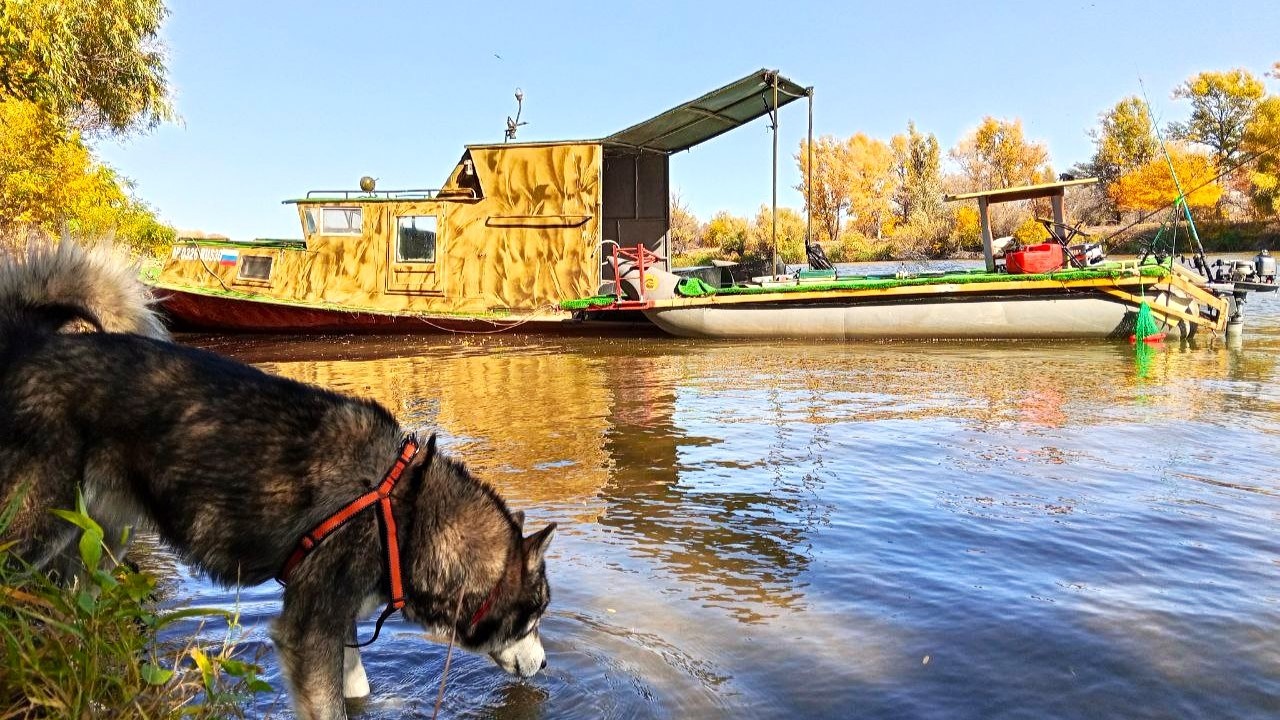 ДОДЕЛАЛ КАТЕР, В КОТОРОМ МОЖНО ЖИТЬ И ОТПРАВИЛСЯ В НЁМ НА РЫБАЛКУ! КЛЁВ ОТЛИЧНЫЙ, ХОД ПРИЛИЧНЫЙ!