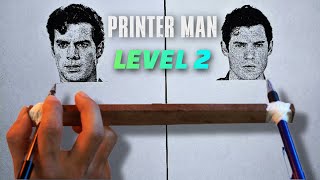 Drawing Like a Printer… Level 2 Superman Gets Intense!