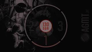 130 BPM 4/4 Drum Track (Simple Straight Beat)