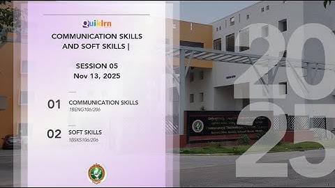 Quiklrn - VTU Orientation Session