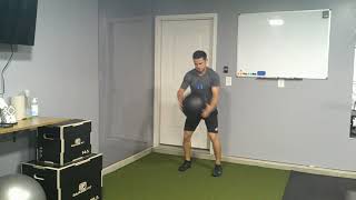 Throwing: Standing Single-Arm Overhead Slam