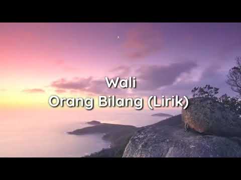 wali Band ( orang bilang ) lirik music