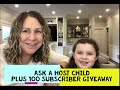 Ask a Host Child About The Au Pair Program + 100 Subscriber Giveaway