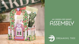 SVG File - My Garden Seed Basket - Assembly Tutorial (For Cricut, Silhouette, and ScanNCut)