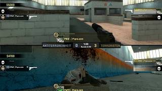 CS:GO Splitscreen view | 2on2 usp-s AIM-Map on PvPro | WIN 16:0