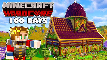 100 Days Building the ULTIMATE TRADING HALL in Hardcore Minecraft!