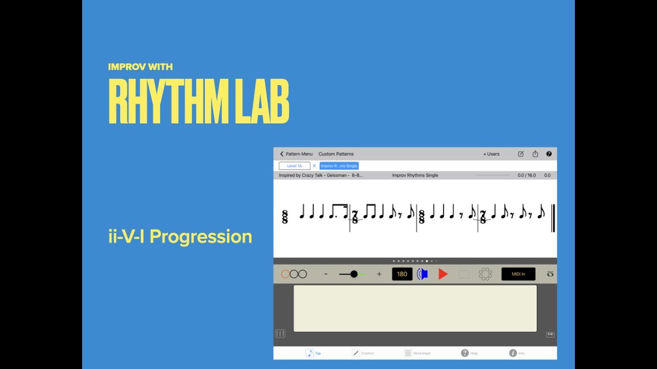 Improv with Rhythm Lab: 2-5-1 Chord Progression