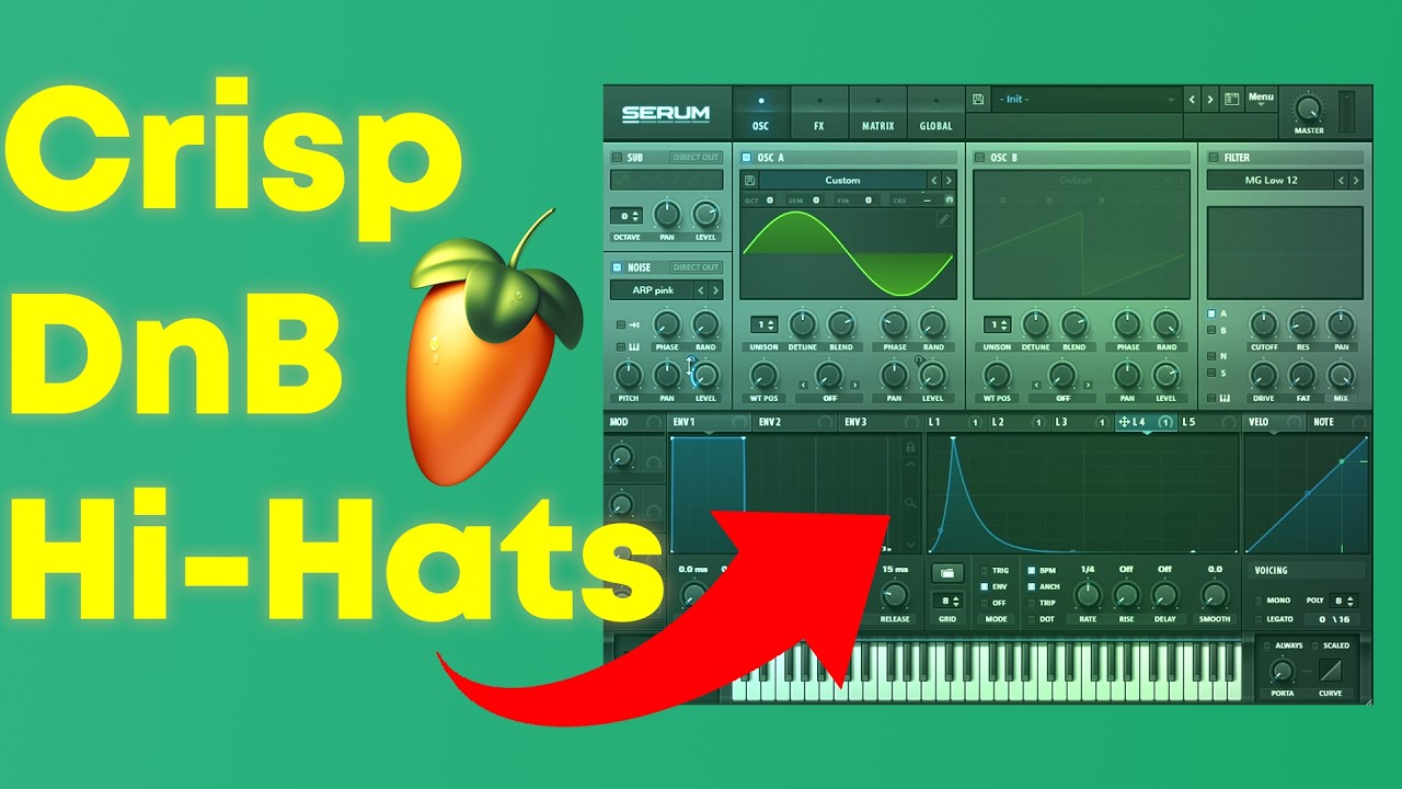 How to Make Drum and Bass Hi Hats in Serum (DnB Hi Hats Tutorial)