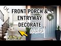 2022 NEW YEAR REFRESH | FRONT PORCH &amp; ENTRYWAY DECORATE WITH ME