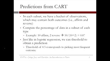 4.2.5 An Introduction to Trees - Video 3: Splitting and Predictions