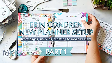 Erin Condren Functional Setup | New Planner for 2023 2024 | EC Monthly Planner Front Pages Set Up
