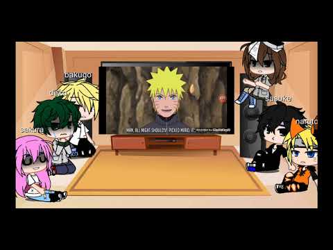 my hero and naruto react to naruto vs deku rap battle