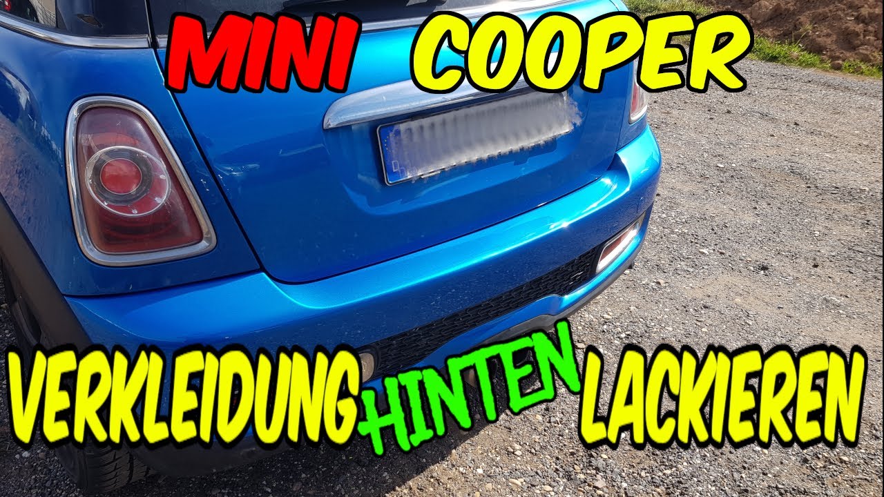 Mini Cooper S Stossstange hinten reparieren und lackieren oder muss die  neu? DIY 