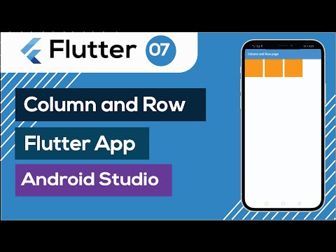 07. Column and Row in Flutter App | Flutter Tutorial Bangla