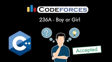 Codeforces 236A - Boy or Girl | Detailed C++ Solution | TheCoDeveloper