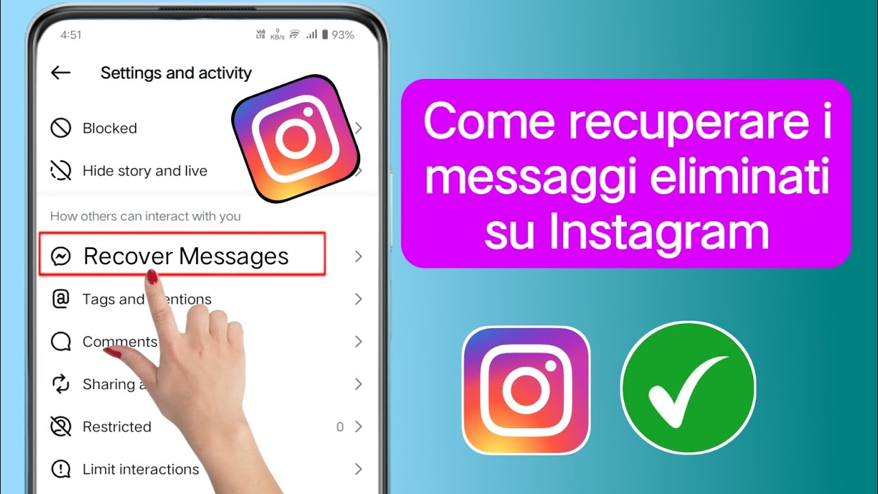 Come recuperare i messaggi eliminati su Instagram | Recupera le chat di